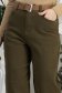 Blugi kaki lungi Mom Fit cu talie inalta si buzunare laterale 7 - StarShinerS.ro