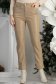 Bež ženske hlače izrađena od eko kože visoki struk 1 - StarShinerS.hr