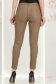 Bež ženske hlače izrađena od eko kože punog struka dug 4 - StarShinerS.hr