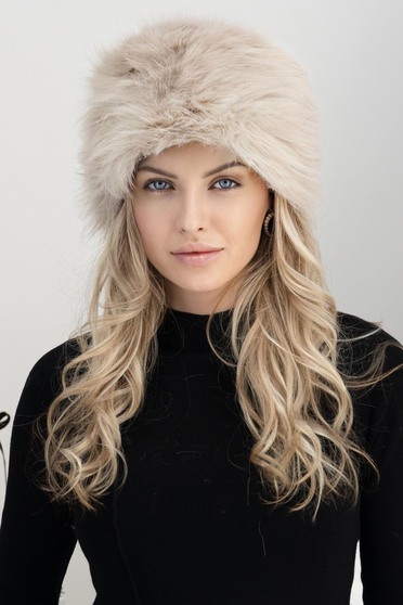 Bež ženski pribor eko krzno