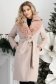Světle růžová dámský kabát 3 - StarShinerS.cz