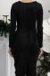 StarShinerS černá šaty samet typ tužky 6 - StarShinerS.cz
