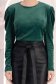 Bluza dama din catifea verde umeri bufanti - StarShinerS 3 - StarShinerS.ro