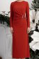 StarShinerS červená šaty přes koleno typ tužky 5 - StarShinerS.cz