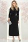 Rochie din lurex neagra midi tip creion cu aplicatii stralucitoare - StarShinerS 3 - StarShinerS.ro