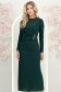 Rochie din lurex verde midi tip creion cu aplicatii stralucitoare - StarShinerS 1 - StarShinerS.ro