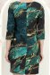 Rochie din stofa elastica scurta cu un croi drept si imprimeu digital abstract - StarShinerS 6 - StarShinerS.ro