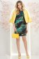 Rochie din stofa elastica scurta cu un croi drept si imprimeu digital abstract - StarShinerS 1 - StarShinerS.ro