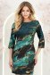 Rochie din stofa elastica scurta cu un croi drept si imprimeu digital abstract - StarShinerS 2 - StarShinerS.ro