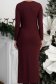 Rochie din tricot fin visinie midi tip creion crapata pe picior - StarShinerS 6 - StarShinerS.ro