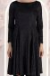 Rochie din catifea neagra pana la genunchi in clos cu decolteu rotunjit - StarShinerS 6 - StarShinerS.ro
