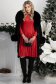 Rochie din catifea rosie scurta in clos cu sclipici - StarShinerS 4 - StarShinerS.ro