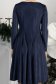 Rochie din catifea bleumarin scurta in clos cu sclipici-StarShinerS 6 - StarShinerS.ro