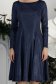 Rochie din catifea bleumarin scurta in clos cu sclipici-StarShinerS 5 - StarShinerS.ro