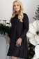 Rochie din catifea neagra scurta in clos cu sclipici - StarShinerS 2 - StarShinerS.ro