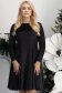 Rochie din catifea neagra scurta in clos cu sclipici - StarShinerS 1 - StarShinerS.ro