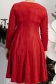Rochie din catifea rosie scurta in clos cu sclipici - StarShinerS 6 - StarShinerS.ro