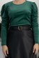 Bluza dama din catifea verde cu un croi drept si umeri bufanti - StarShinerS 5 - StarShinerS.ro