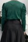 Bluza dama din catifea verde cu un croi drept si umeri bufanti - StarShinerS 6 - StarShinerS.ro