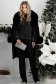Bluza din catifea neagra cu insertii argintii cu un croi larg si guler tip esarfa  - StarShinerS 3 - StarShinerS.ro