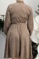 StarShinerS bežový šaty samet zapínání v pase na gumu 6 - StarShinerS.cz