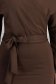 Rochie din modal maro midi tip creion cu decolteu petrecut - StarShinerS 4 - StarShinerS.ro