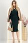 Rochie din modal verde midi tip creion decolteu petrecut - StarShinerS 3 - StarShinerS.ro
