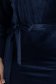 Rochie din catifea bleumarin midi tip creion cu decolteu petrecut - StarShinerS 4 - StarShinerS.ro