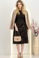 Rochie jersey neagra midi in clos - StarShinerS 2 - StarShinerS.ro
