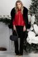 Bluza din catifea cu sclipici rosie cu un croi usor larg si volanase la maneca - StarShinerS 3 - StarShinerS.ro
