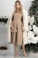 Bežový šaty přes koleno zvonový skleník 4 - StarShinerS.cz