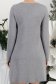 Rochie din tricot fin gri scurta cu un croi drept si fundita frontala din aplicatii stralucitoare 6 - StarShinerS.ro