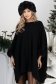 Crno bluza za žene širok pletenje 1 - StarShinerS.hr