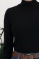 Maleta din tricot fin neagra mulata cu guler inalt 4 - StarShinerS.ro
