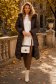 Pulover tricotat alb cu croi larg cu slit lateral 2 - StarShinerS.ro