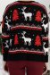 Pulover din tricot negru cu croi larg si imprimeu de Craciun 7 - StarShinerS.ro