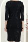Rochie modal neagra midi cu un croi drept cu maneci trei-sferturi - StarShinerS 6 - StarShinerS.ro
