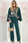 Bluza dama din viscoza verde cu croi larg cu decolteu in v 3 - StarShinerS.ro