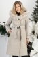 Krémová dámská bunda dlouhý 1 - StarShinerS.cz