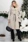 Krémová dámská bunda dlouhý 4 - StarShinerS.cz