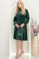 Rochie din catifea verde până la genunchi in clos cu elastic in talie - StarShinerS 3 - StarShinerS.ro