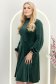 Rochie din catifea verde până la genunchi in clos cu elastic in talie - StarShinerS 2 - StarShinerS.ro
