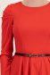 Bluza rosie din material elastic mulata cu accesoriu tip curea si peplum 4 - StarShinerS.ro