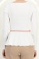 Bluza alba din material elastic mulata cu accesoriu tip curea si peplum 6 - StarShinerS.ro