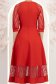 StarShinerS červená šaty přes koleno zvonový skleník 6 - StarShinerS.cz