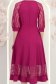 Rochie din stofa zmeura midi in clos cu aplicatii de dantela - StarShinerS 7 - StarShinerS.ro