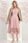 StarShinerS růžový prášek šaty přes koleno zvonový skleník 4 - StarShinerS.cz