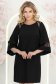 Rochie din stofa neagra scurta cu un croi larg si aplicatii de dantela - StarShinerS 4 - StarShinerS.ro