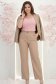 Bluza din crep roz pudra mulata cu maneci trei-sferturi din dantela - StarShinerS 2 - StarShinerS.ro