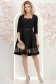 StarShinerS crno haljina cloche tkanine kratak 3 - StarShinerS.hr